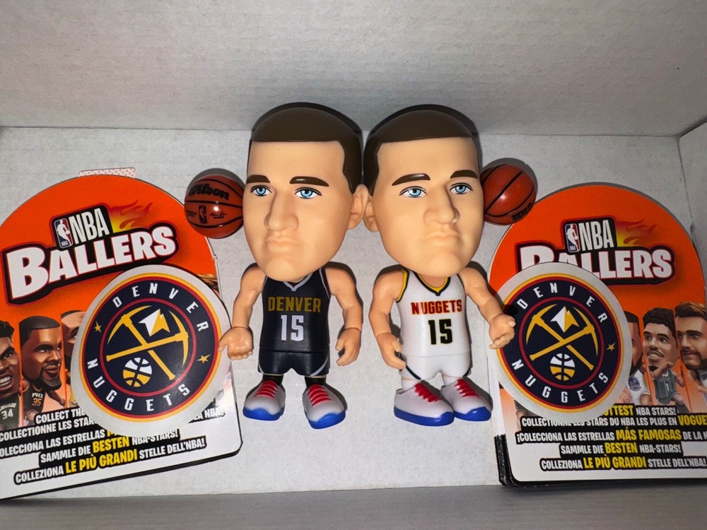 NBA Ballers Mini Action Figures Nikola Jokic Denver Nuggets (NEW) 2 Jerseys