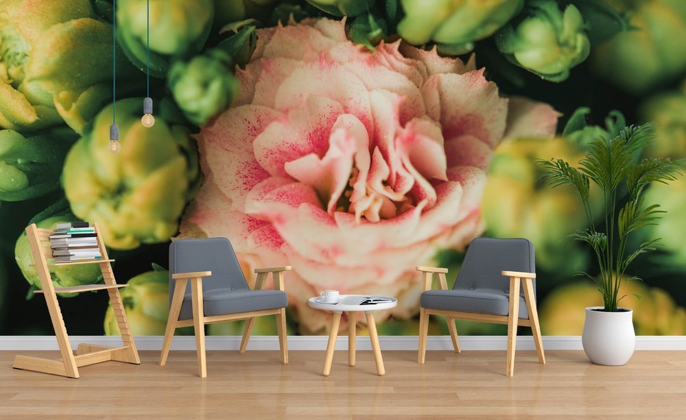 3D Pink Flower Plant Close-up Wall Murals Wallpaper Murals Wall Sticker 2