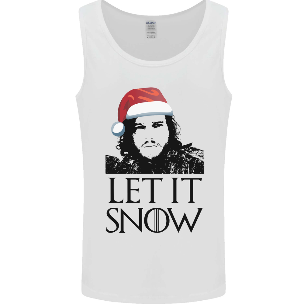 Xmas Let it Snow Funny Christmas Mens Vest Tank Top