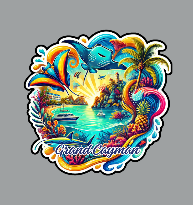 Grand Cayman Islands Laptop Sticker