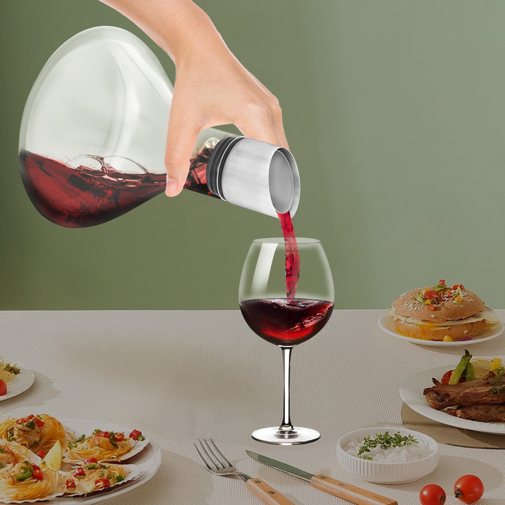 1500ML Red Wine Waterfall Decanter with Swirl System for Home
