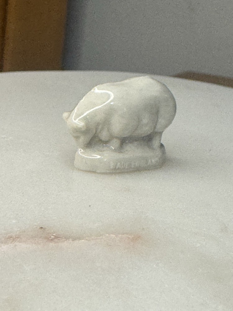 Wade Whimsies Sheep Figurine Vintage Porcelain Miniature England White