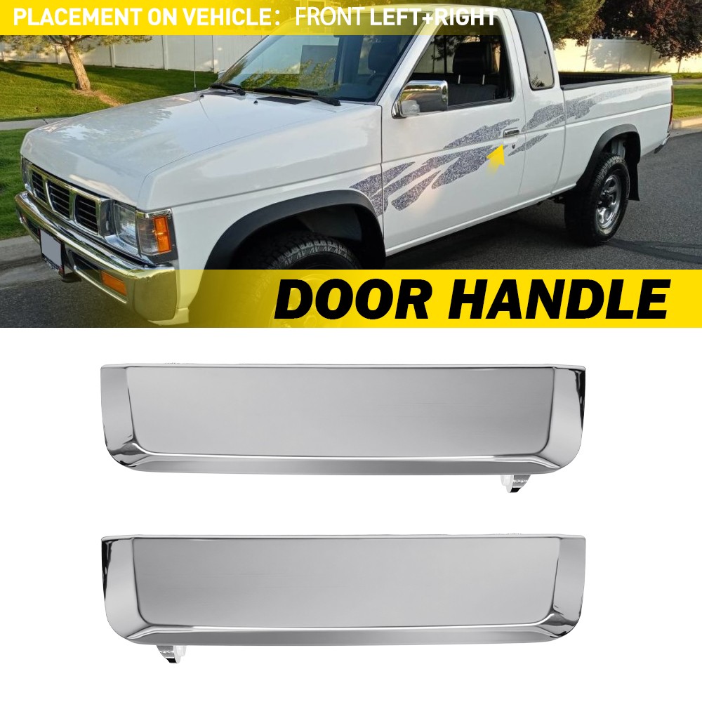 Pair of 2 Front Left Right Side Exterior Door Handle For 1986-1994 Nissan D21