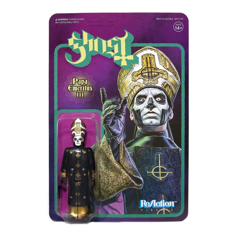 Ghost Papa Emeritus III Super 7 Glow-in-the-Dark Action Figure