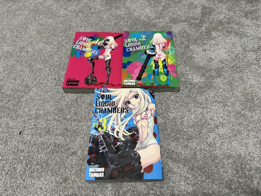 Soul Liquid Chambers [Vol 1, 2, & 3] Complete Set Nozomu Tamaki English Manga