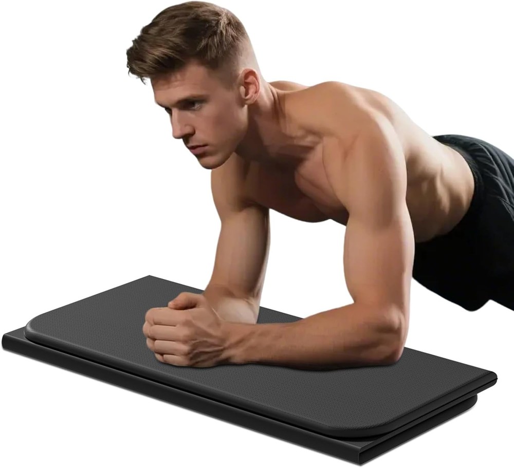 Foldable Eco-Friendly 1.0 Thick Exercise Yoga Kneeling Pad for Men Women Kids