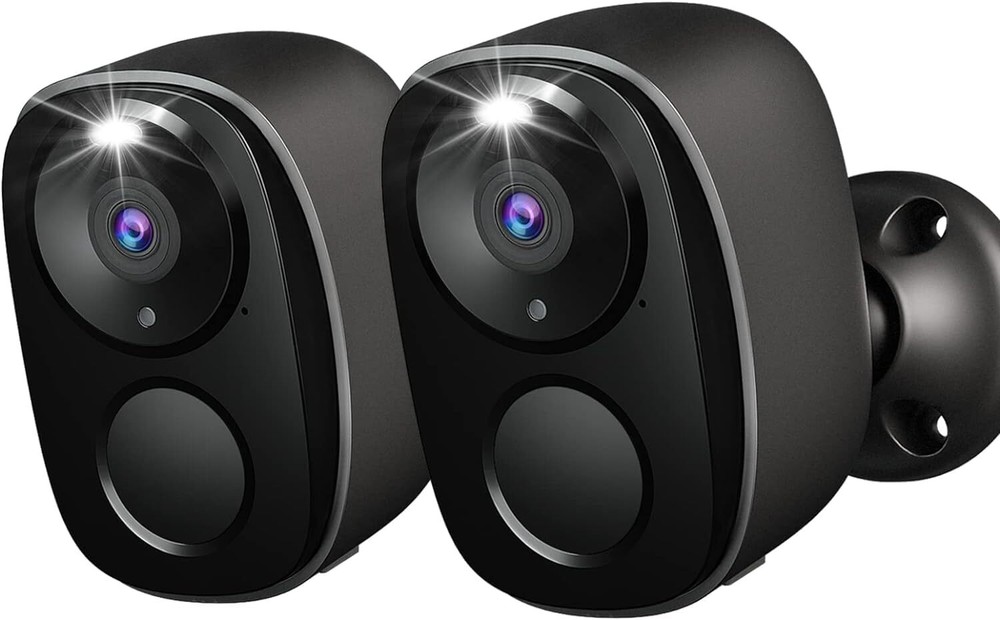 2K Wireless WiFi Security Indoor Outdoor Cameras 2-Pack