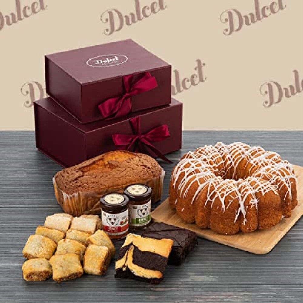 Fathers Day Gift Basket Sweet As Honey 2 Tiered Gourmet Gift Box-image
