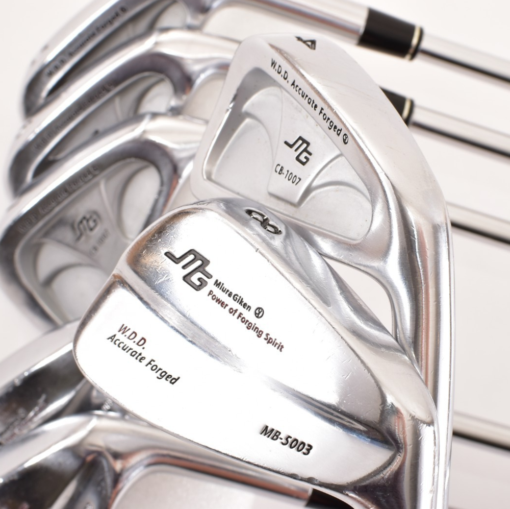 Miura Gike CB-1007 4-5-6-7 MB-5003 8-9-Pw RH Combo Golf Club Iron Set Stiff Flex