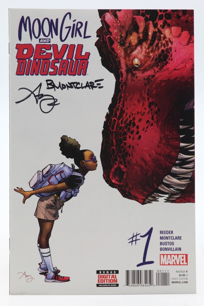 Moon Girl & Devil Dinosaur (2016) #1 Signed Amy Reeder Brandon Montclare COA NM