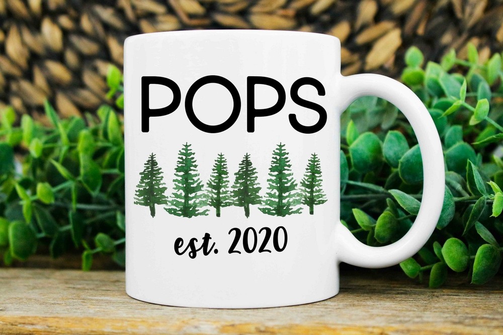 New Pops Gift Personalized New Pops Mug Promoted To Pop Pop Est Mug New Father