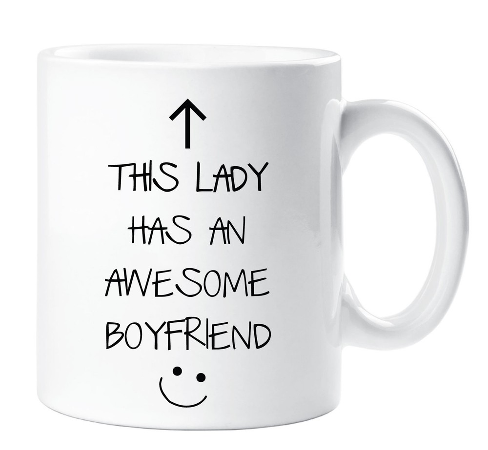 Awesome Boyfriend Girlfriend Mug – Ceramic Novelty Gift