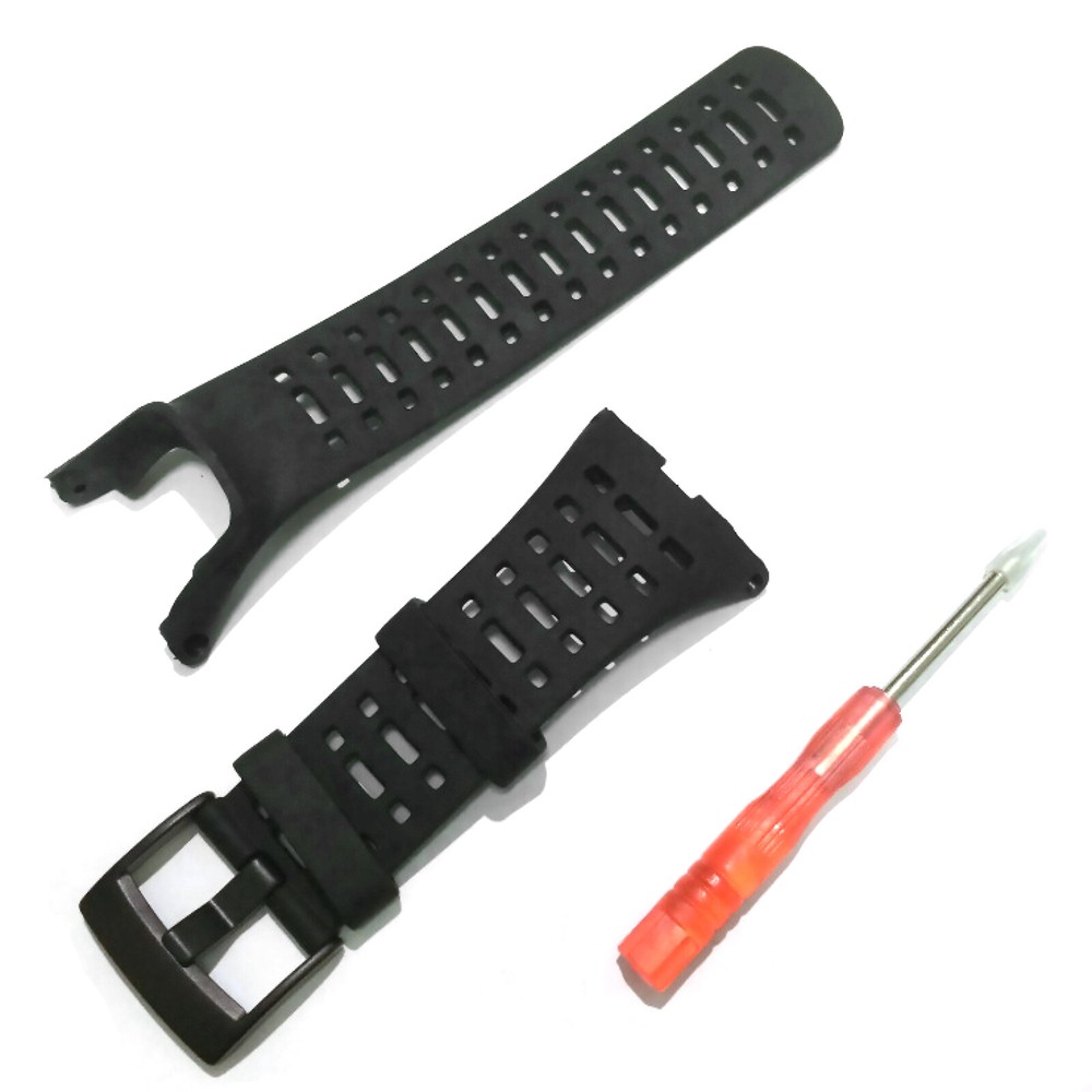 Black Rubber Watch Band Replacement Strap  For Suunto Ambit 3 Peak/Ambit 2