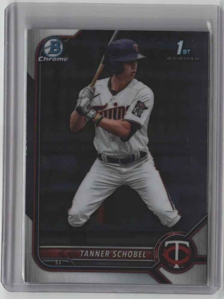 TANNER SCHOBEL ROOKIE BOWMAN CHROME 1st BDC-28 2022 MLB MINN TWINS FREE SHIPPING