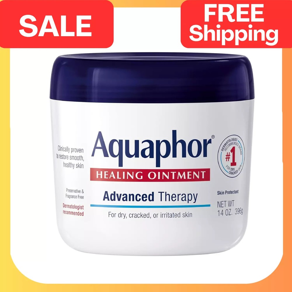 Aquaphor Advanced Therapy Healing Ointment Skin Protectant 14 Oz Jar