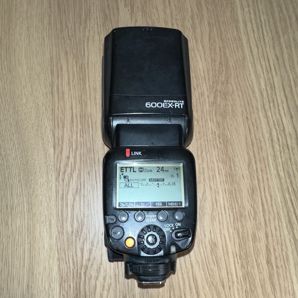 Canon Speedlite 600EX-RT Shoe Mount Flash for  Canon *WORKS* *READ*