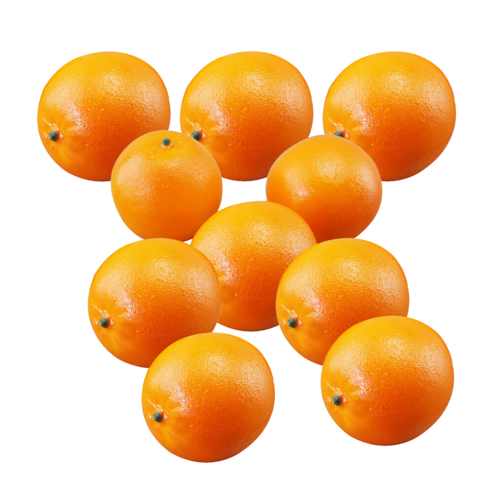 10pcs Fruit Photography Props Fake Orange Fake Fruit Artificial Plants