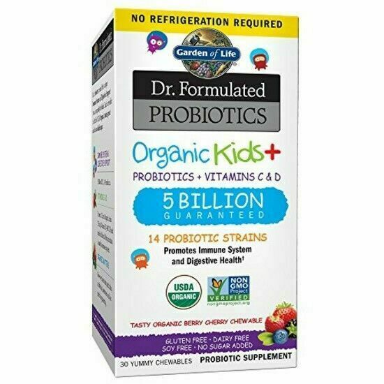 Garden of Life Dr Formulated Kids Organic Probiotics - 30 Chewables