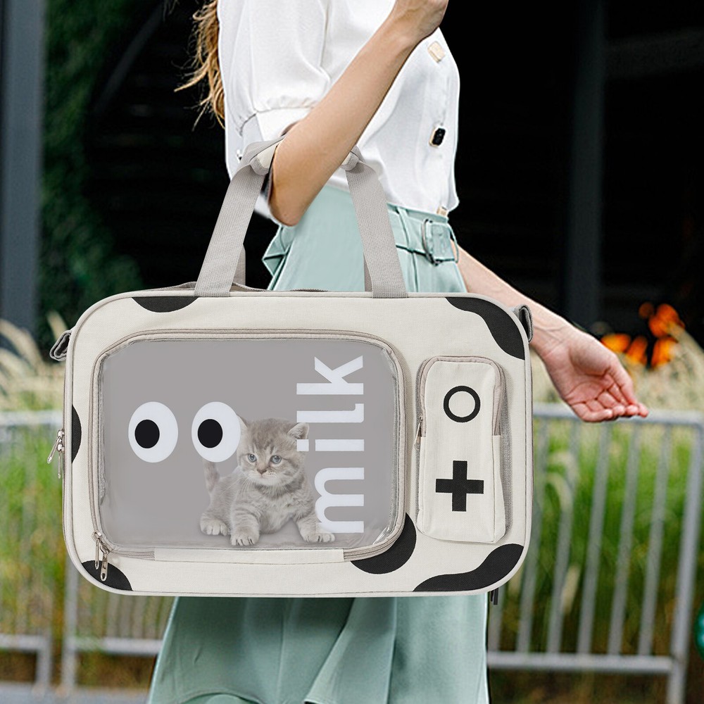 Portable Oxford Cloth Pet Backpack Carrier for Cats and Small Dogs