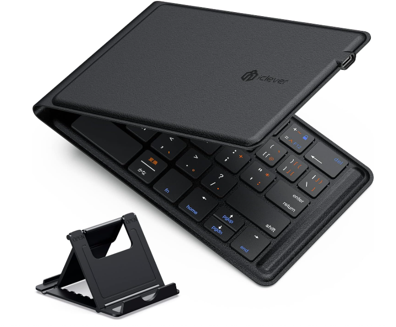 Foldable Bluetooth Keyboard with Multi-Pairing and USB-C Charging