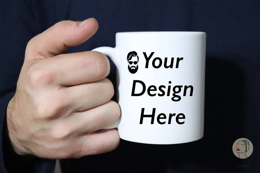 Mug Mockup Coffee Mug Mockup With Man Stock Photos Product Photography Product
