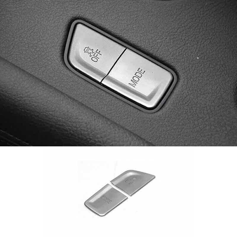 Upgrade Your 2016-2019 Cadillac XT5 with a Stylish Aluminum Silver Central Console Button Decoration for GL Models