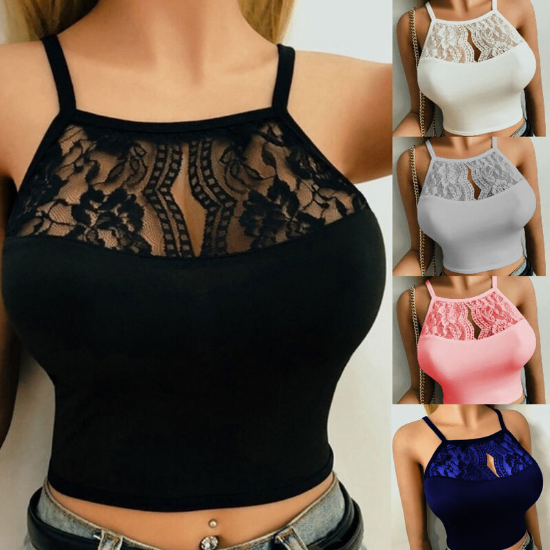 Women Lace Bralette Bralet Bra Bustier Crop Top Ladies Camisole/Cami Vest Tank
