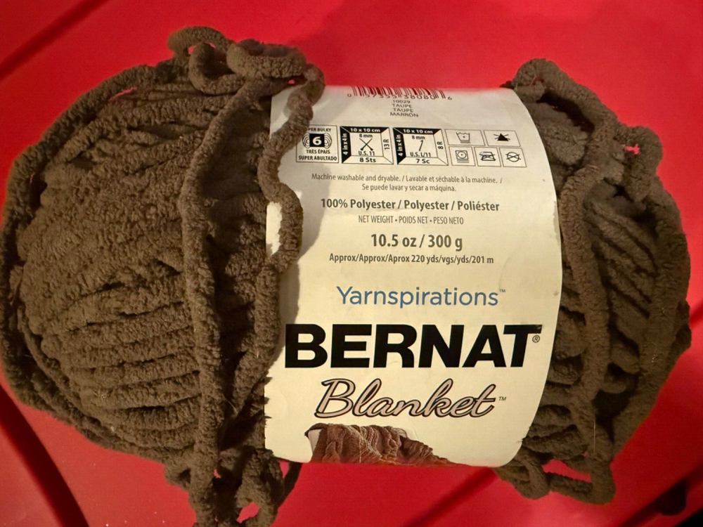 Yarnspirations Bernat Blanket Yarn, Taupe