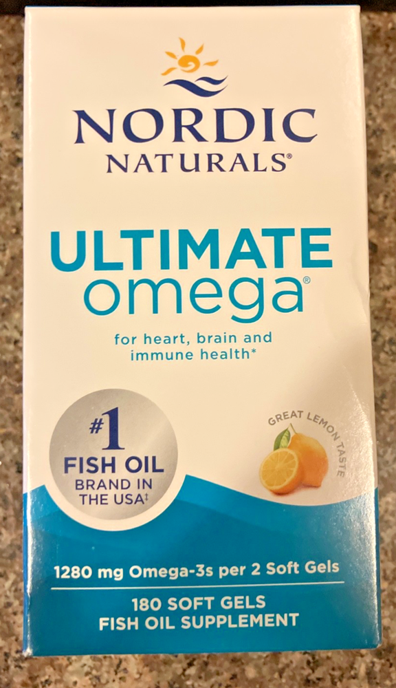 Nordic Naturals Ultimate Omega Lemon 180 Soft Gels Exp 2028