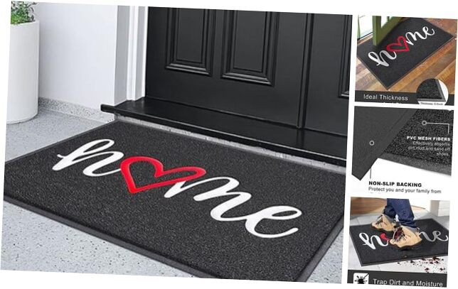 Funny Non-Slip Welcome Door Mat for Outdoor and Front Home Entry