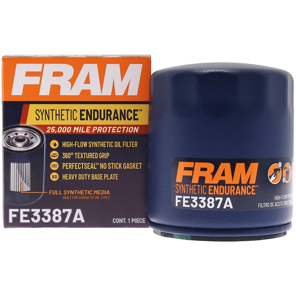 FRAM FE3387A Endurance 25,000 Mile Engine Oil Filter for select Chevy GM