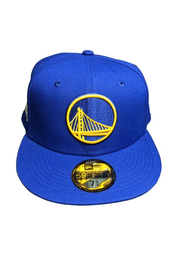 New Era Golden State Warriors Pop Citrus 59FIFTY Fitted Cap Hat Size 7 3/4