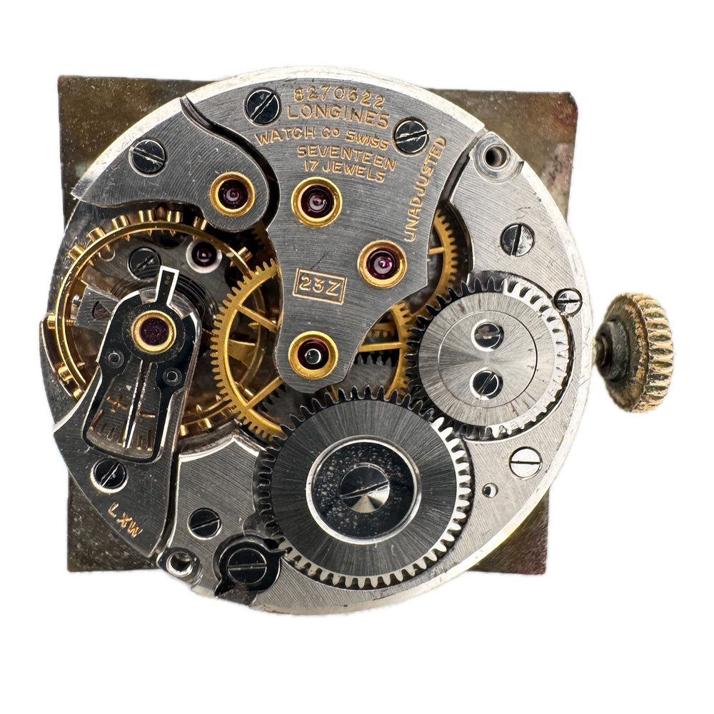 Vintage 24mm Longines 17 Jewel Mechanical Men's Wristwatch Movement 23Z Runs