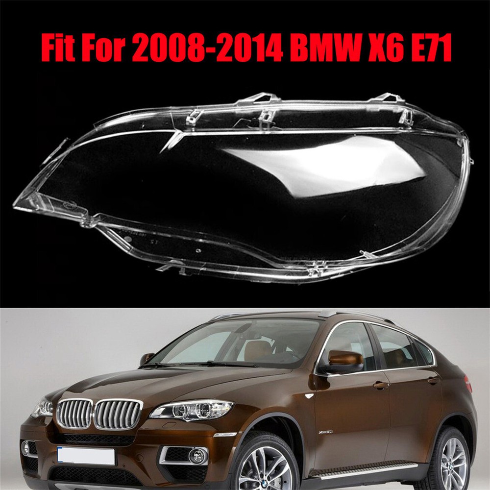 Left Side Headlight Headlamp Clear Lens Cover Fit For 2008-2014 BMW X6 E71