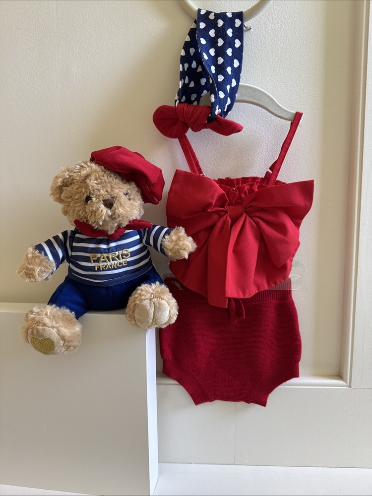 Newborn Girls 6-12 months Paris Outfit