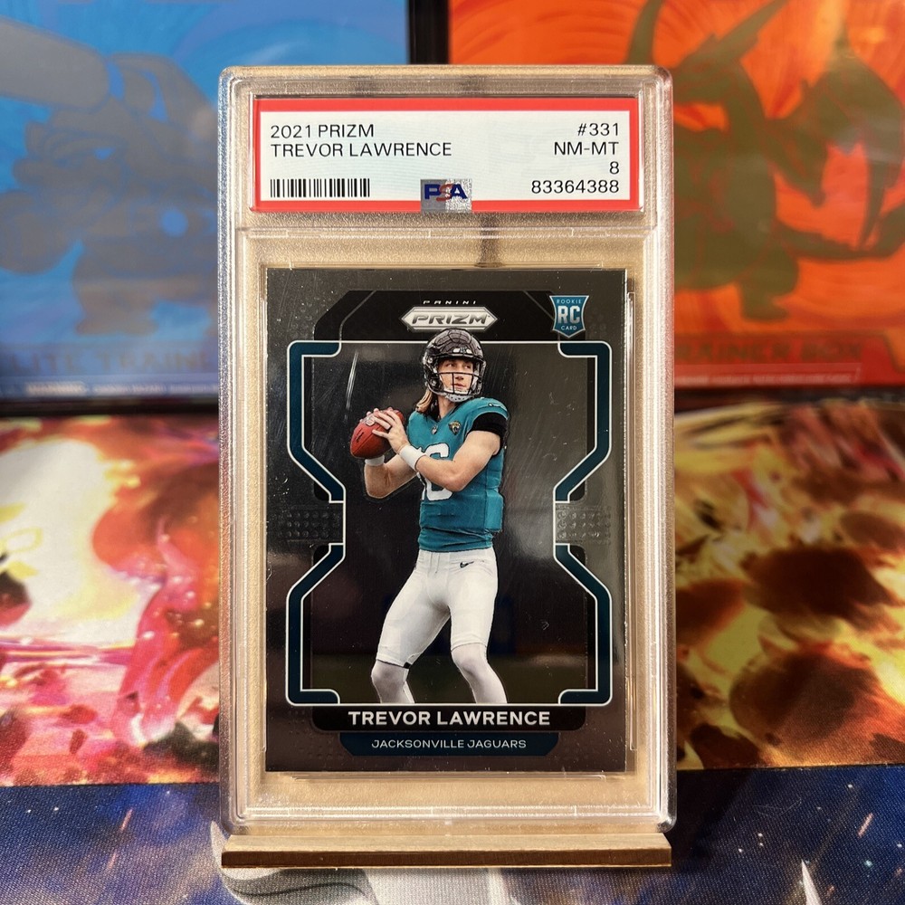 2021 Prizm Trevor Lawrence RC No. 331 PSA 8