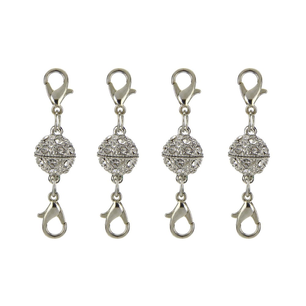 24Pcs Magnetic Lobster Clasp Jewelry Extender Kit for Necklace DIY