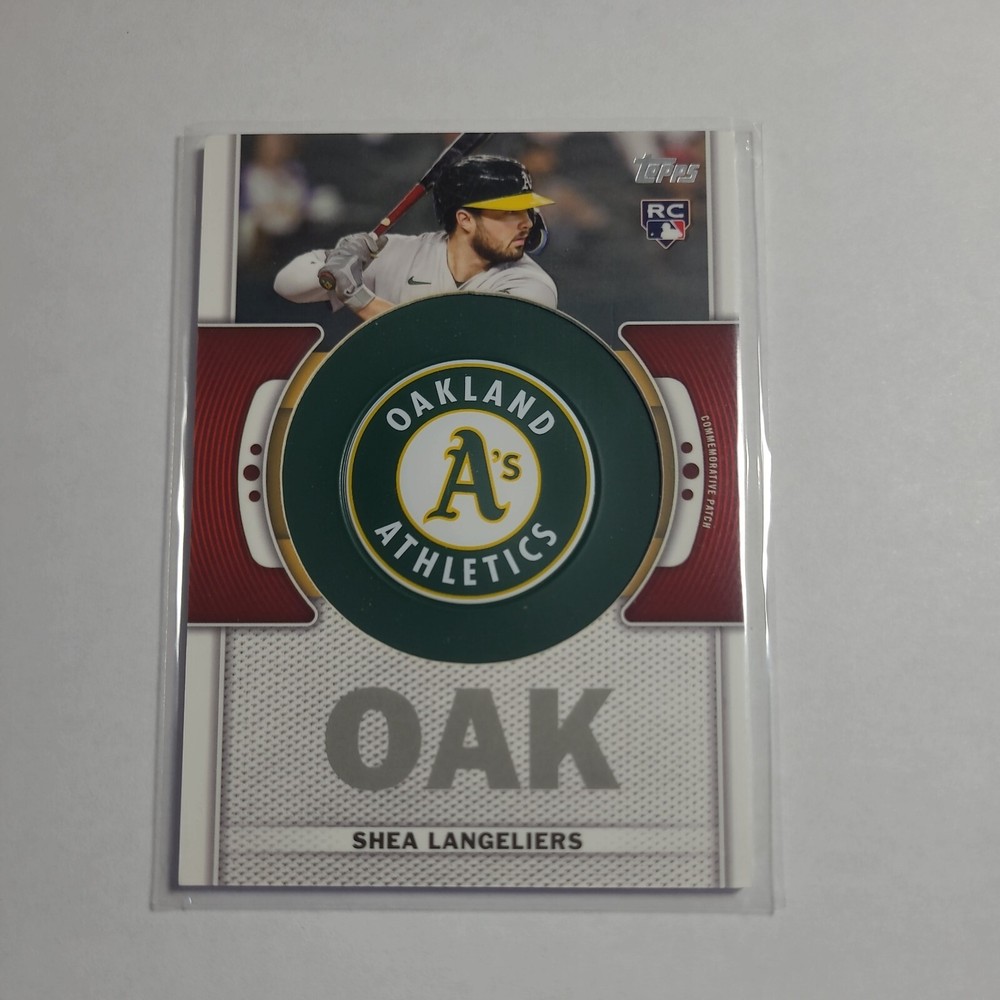 2023 Topps Series 1 Shea Langeliers Team Logo Commemorative Patch #TLP-SHL