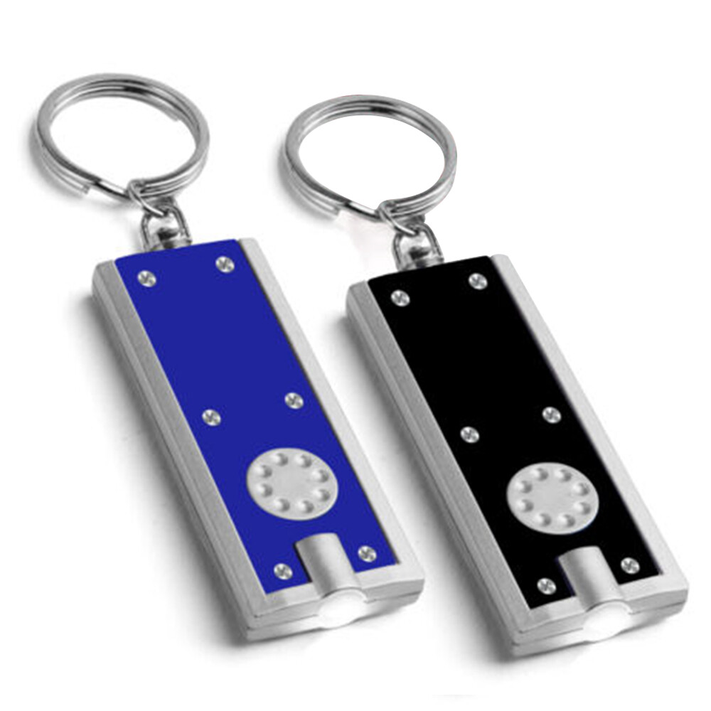 Ultra Bright 2PCS Mini LED Keychain Flashlight Compact Pocket Night Torch