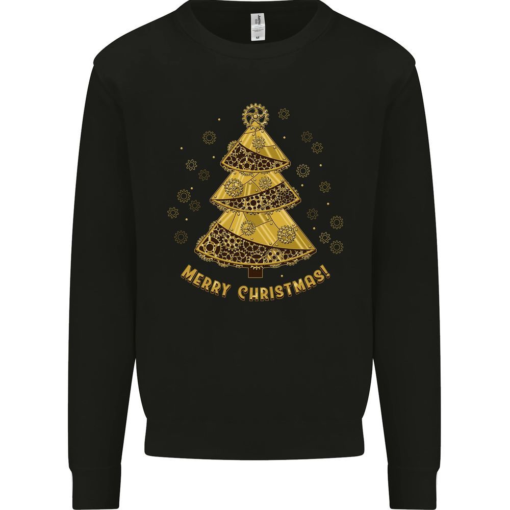 Steampunk Christmas Tree Mens Sweatshirt Jumper