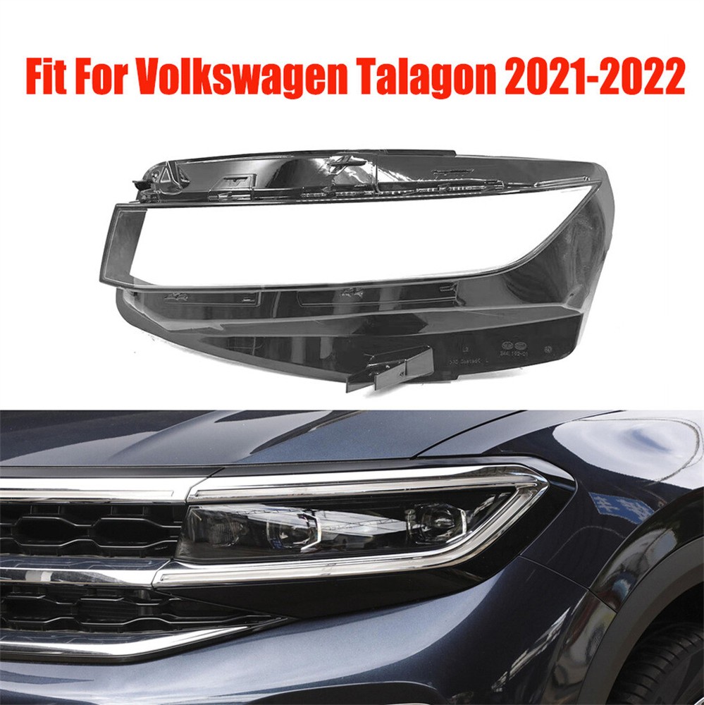 Headlight Headlamp Lens Cover Left Side For Volkswagen Talagon 2021-2022 1Pcs