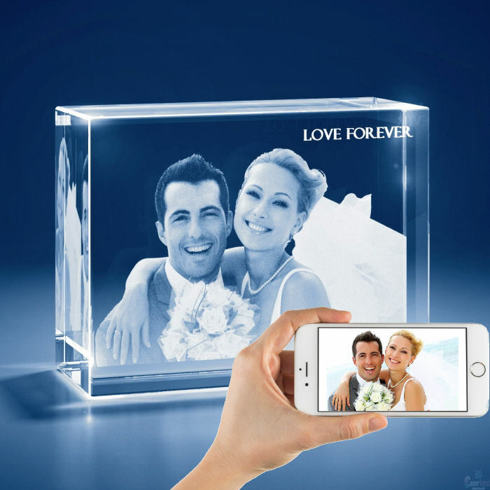 3D Personalized Laser Engraved Crystal  Gift 2X-Large Tower Shape