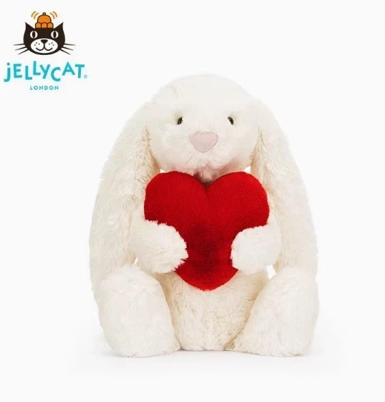 Jellycat Bashful Little Red Love Heart Bunny | New With Tags-Christmas gifts