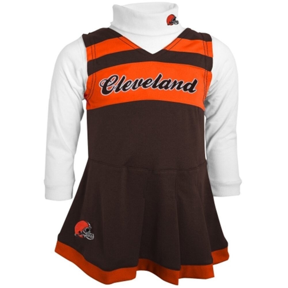 Cleveland Browns NFL Toddler Cheerleader Dress with Turtleneck