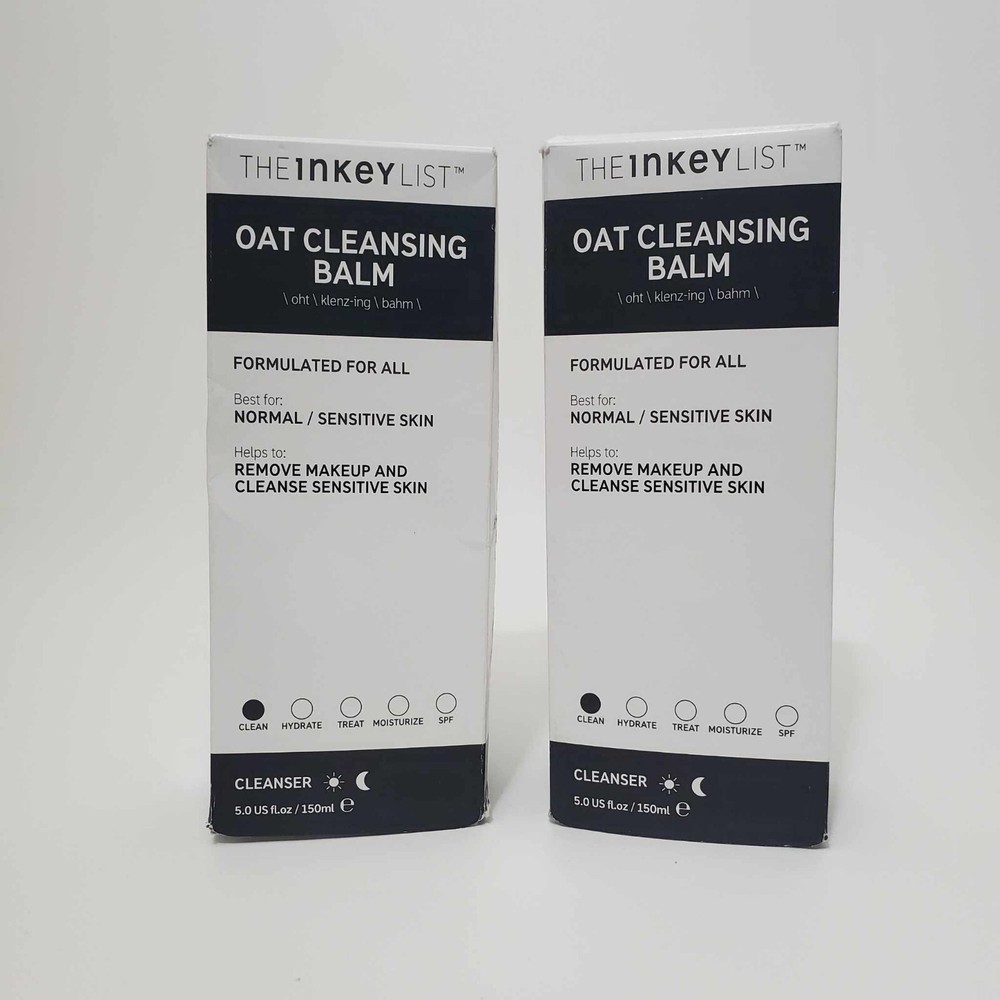 THE INKEY LIST Oat Cleansing Balm (Lot of 2) 5 fl oz/ 150ml -New
