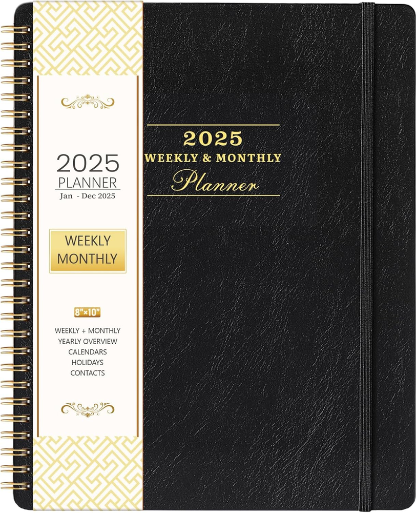 2025 Weekly & Monthly Planner - Jan to Dec 2025 - 8x10 Organizer  