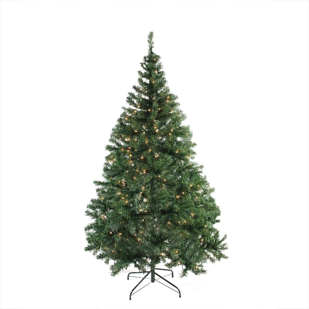 6.5ft Pre-Lit Green Medium Niagara Pine Artificial Christmas Tree