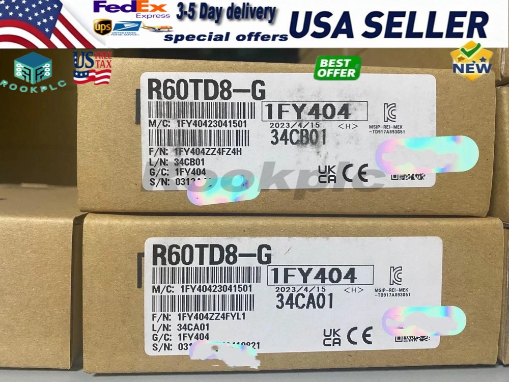 R60TD8-G New Sealed Mitsubishi PLC Module R60TD8-G
