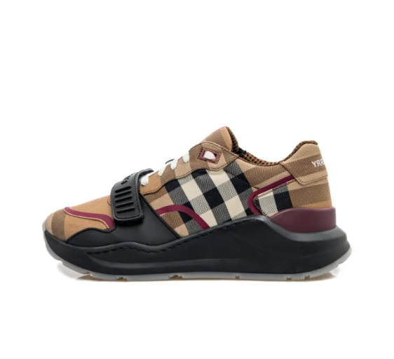 Burberry Check Athleisure Shoes Men's Brown