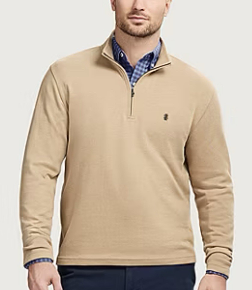 IZOD Men's Performance Comfort 1/4 Zip pullover Big & Tall. Size 3 XB